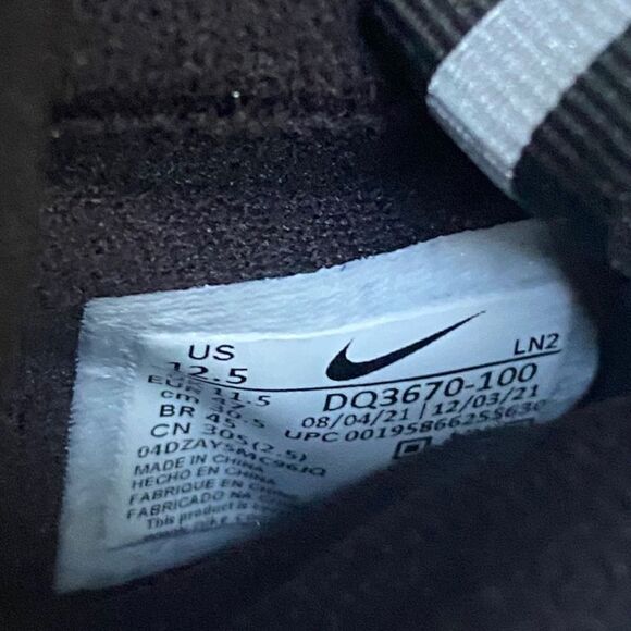 Nike Vapor Edge Pro 360 Football Cleats White Pure Platinum DQ3670-100 size 12.5 - Picture 9 of 9